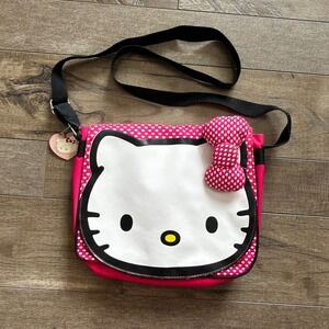 Y2K 2007 Sanrio Hello Kitty Pink Heart Messenger Bag Crossbody